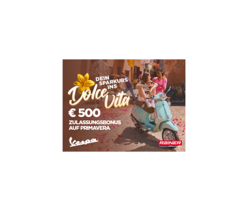 Primavera Zulassungsbonus bei RAINER